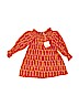 Masala Kids 100% Cotton Print Orange Dress Size 12-18 mo - photo 1