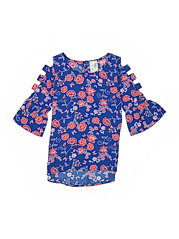 Lily Bleu 3/4 Sleeve Blouse (view 1)