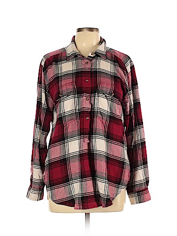 American Eagle Outfitters Long Sleeve Button-Down Shirt (view 1)
