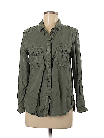 American Eagle Outfitters Long Sleeve Button-Down Shirt (view 1)