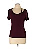Charlotte Russe Burgundy Short Sleeve Top Size L - photo 1