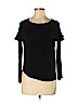 H&M 100% Viscose Black Long Sleeve Top Size M - photo 1