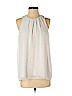 Vince Camuto 100% Polyester White Sleeveless Blouse Size S - photo 1