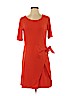 H By Halston Orange Casual Dress Size XS (petite) - photo 1