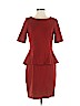 Lafayette 148 New York Burgundy Casual Dress Size 4 - photo 1