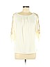 Ann Taylor 100% Polyester Ivory 3/4 Sleeve Blouse Size L (petite) - photo 1