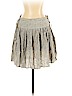 H&M 100% Viscose Gray Casual Skirt Size 4 - photo 1