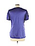 BCBGMAXAZRIA 100% Polyester Purple Short Sleeve Blouse Size L - photo 2