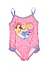 Disney Parks 100% Polyester Pink One Piece Swimsuit Size 5 - photo 1