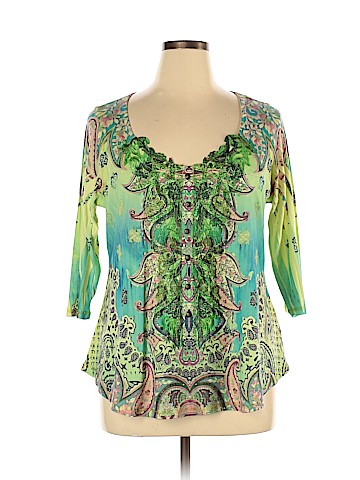 One World 3/4 Sleeve Top (view 1)