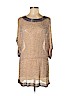 Parker 100% Silk Tan Cocktail Dress Size M - photo 1