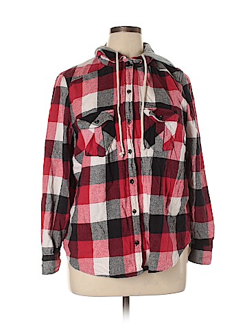 Forever 21 Plus Long Sleeve Button-Down Shirt (view 1)