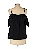 H&M 100% Cotton Black Short Sleeve Top Size L - photo 2