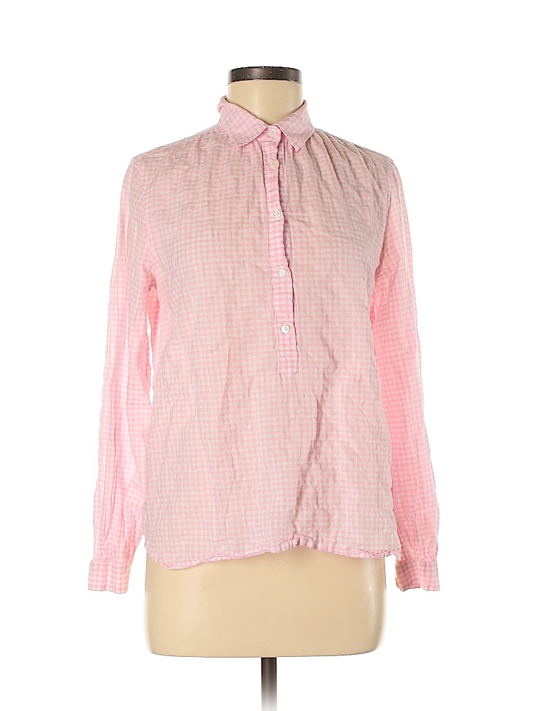 J.Crew Pink Long Sleeve Button-Down Shirt Size 8 - photo 1