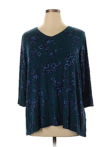 H By Halston 3/4 Sleeve T-Shirt (view 1)