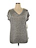 Stella & Dot Gray Short Sleeve Top Size XL - photo 1