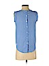 Ann Taylor LOFT 100% Polyester Blue Short Sleeve Blouse Size XXS (petite) - photo 2