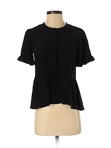 Madewell Short Sleeve Silk Top (view 1)