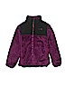 The North Face 100% Polyester Solid Purple Fleece Jacket Size 18 - photo 1