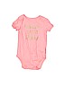 The Children's Place 100% Cotton Pink Short Sleeve Onesie Size 0-3 mo - photo 1
