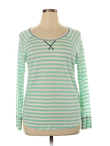 Blue Saks Fifth Avenue Long Sleeve T-Shirt (view 1)