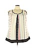 Daniel Rainn 100% Polyester Ivory Sleeveless Blouse Size 2X - photo 1