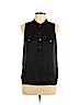 H&M 100% Polyester Black Sleeveless Blouse Size 10 - photo 1