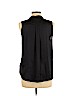 H&M 100% Polyester Black Sleeveless Blouse Size 10 - photo 2