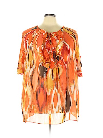 Ashley Stewart Short Sleeve Blouse (view 1)