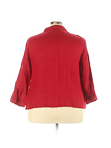 Talbots 3/4 Sleeve Button-Down Shirt (view 2)