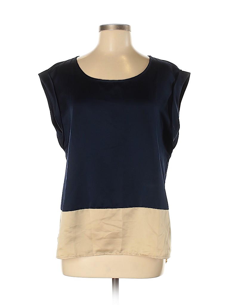 Daniel Rainn 100% Polyester Blue Short Sleeve Blouse Size M - photo 1
