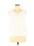 Carolyn Taylor Ivory Sleeveless Top Size 1X - photo 1