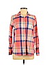 Old Navy 100% Cotton Orange Long Sleeve Button-Down Shirt Size M - photo 1