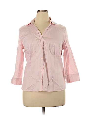 Jaclyn Smith 3/4 Sleeve Button-Down Shirt (view 1)