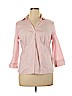 Jaclyn Smith Pink 3/4 Sleeve Button-Down Shirt Size XL - photo 1