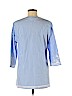 Gretchen Scott Designs 100% Cotton Blue 3/4 Sleeve Blouse Size M - photo 2