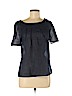 Tory Burch 100% Cotton Blue Short Sleeve Blouse Size 8 - photo 1