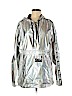 Victoria's Secret Pink 100% Nylon Silver Windbreaker Size Med - Lg - photo 1