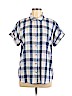 Marine Layer 100% Cotton Blue Short Sleeve Button-Down Shirt Size M - photo 1