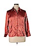 Talbots 100% Silk Red Long Sleeve Silk Top Size 16 - photo 1