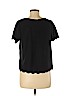 Topshop 100% Polyester Black Short Sleeve Blouse Size 6 - photo 2