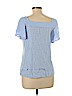 Vince Camuto Blue Short Sleeve Top Size L - photo 2