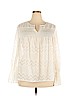 maette Ivory Long Sleeve Blouse Size XXL - photo 1