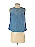 Adriano Goldschmied 100% Cotton Blue Sleeveless Blouse Size S - photo 1