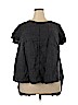 Eileen Fisher 100% Linen Black Short Sleeve Blouse Size 2X - photo 1