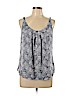 Ann Taylor LOFT 100% Polyester Blue Sleeveless Blouse Size L (petite) - photo 1