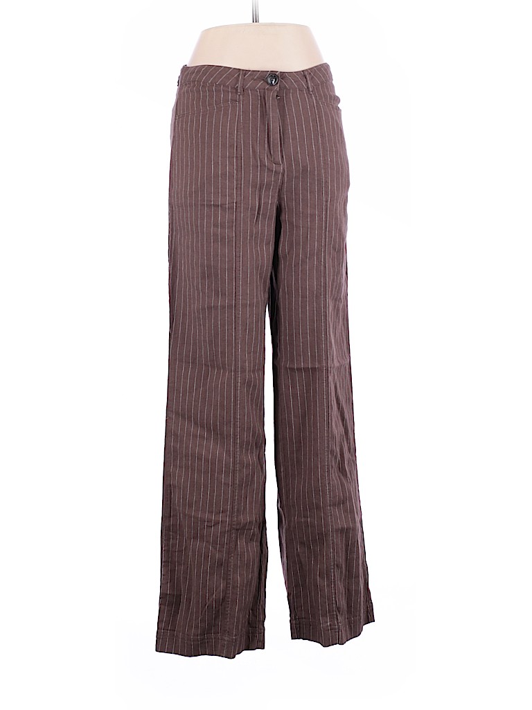 Sundance Brown Linen Pants Size 6 - photo 1