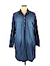 Old Navy 100% Cotton Blue Casual Dress Size XL - photo 1