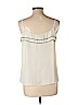 Ann Taylor LOFT 100% Polyester Ivory Sleeveless Blouse Size L (petite) - photo 2