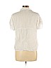 Zara 100% Linen White Short Sleeve Button-Down Shirt Size L - photo 2